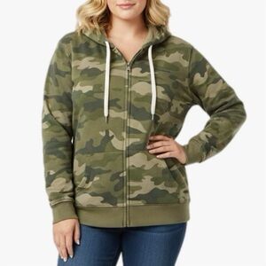 Old Navy Green Camouflage Hoodie Plus Size XXL